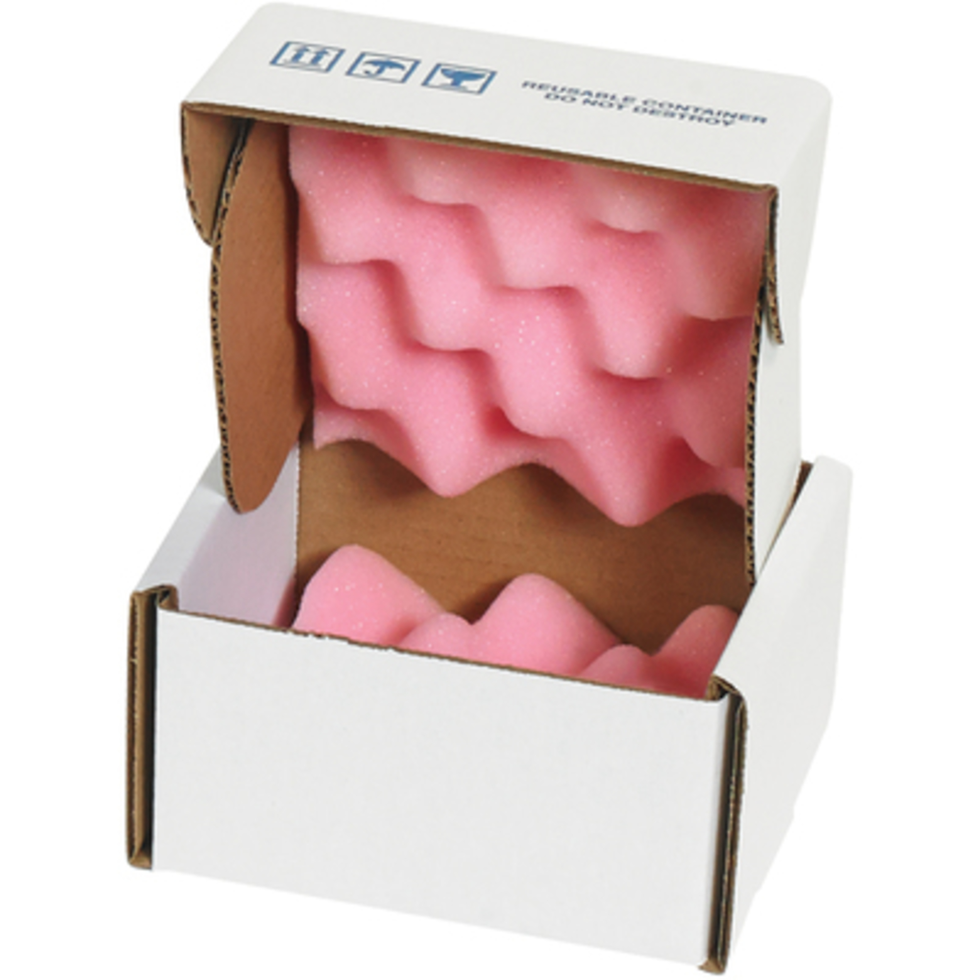 Stock Packaging AS Foam Shippers — 5in. x 5in. x 3in., 24 Pcs, Model# FSA553